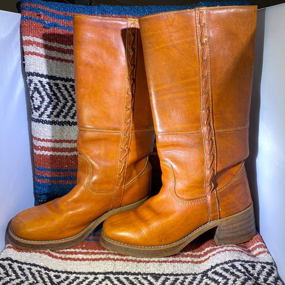 Vintage Leather Campus Boots